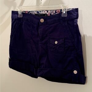 one 5 one Women's Navy Cargo Shorts
